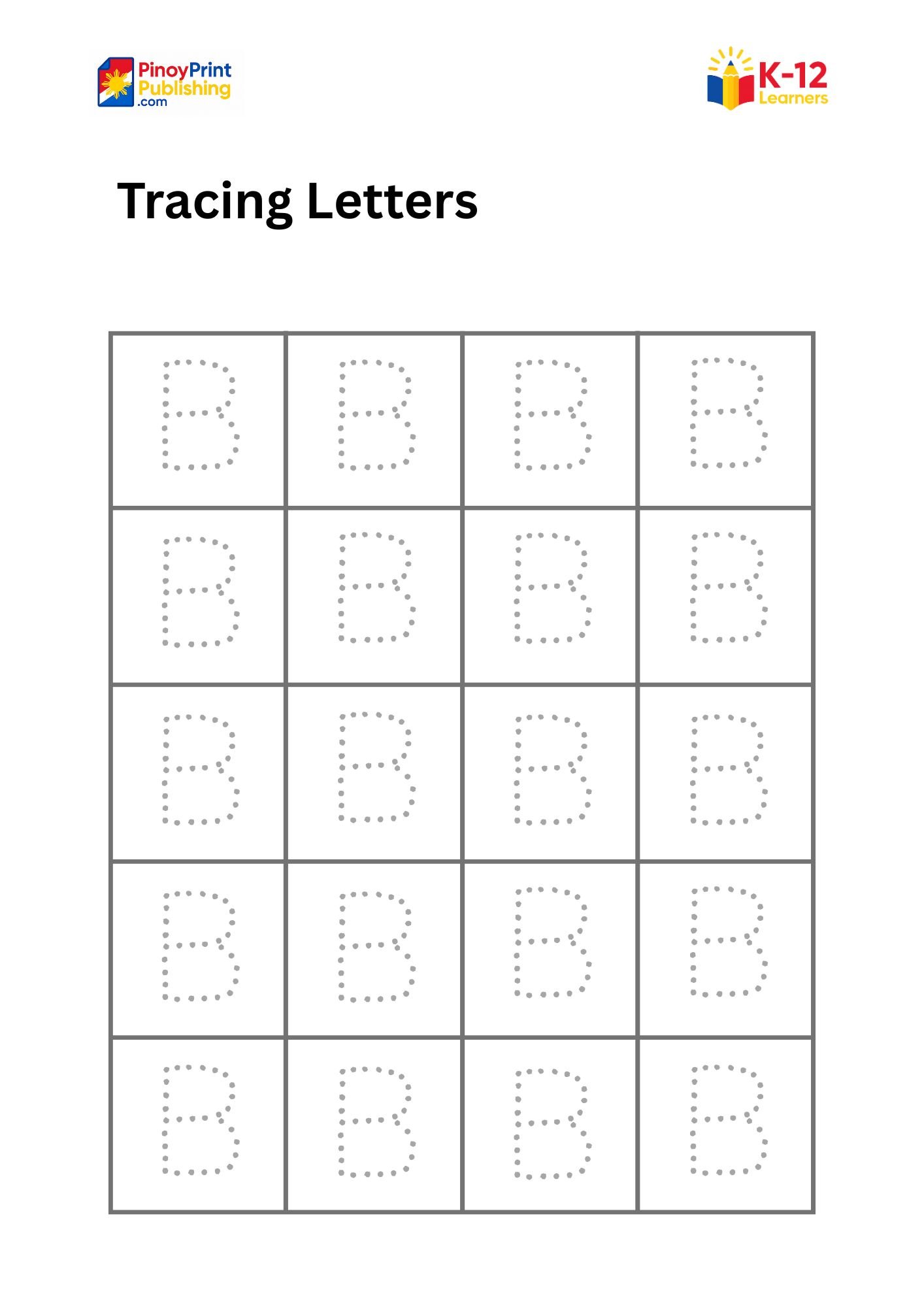 Tracing Worksheets (Letters & Numbers) - Image 4