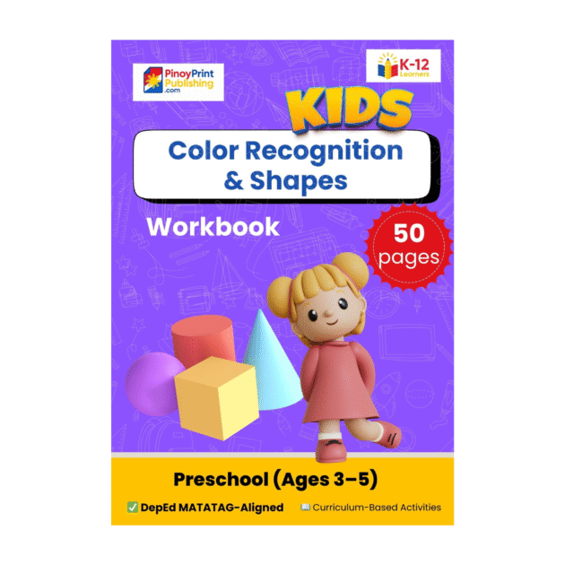 Color & Shape Recognition Workbook – Ages 3–5